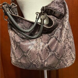 Coach Madison Embossed Snakeskin Leather Python Tote Bag